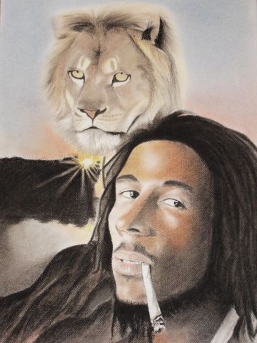 portrait " Bob Marley "